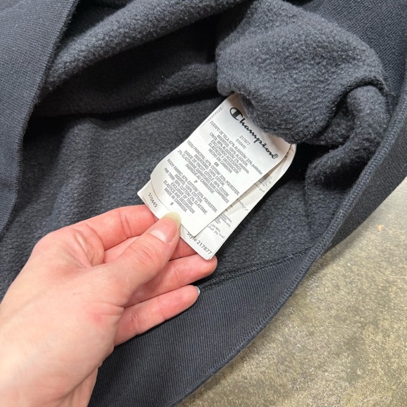 Vintage Champion Block Logo Tackle Twill Sweatshirt - Picture 8 of 8